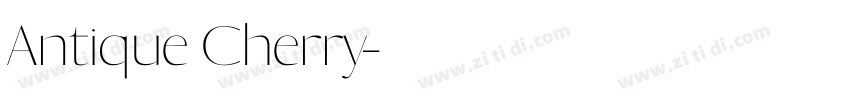 Antique Cherry字体转换